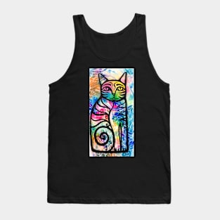 Sitting cat Tank Top